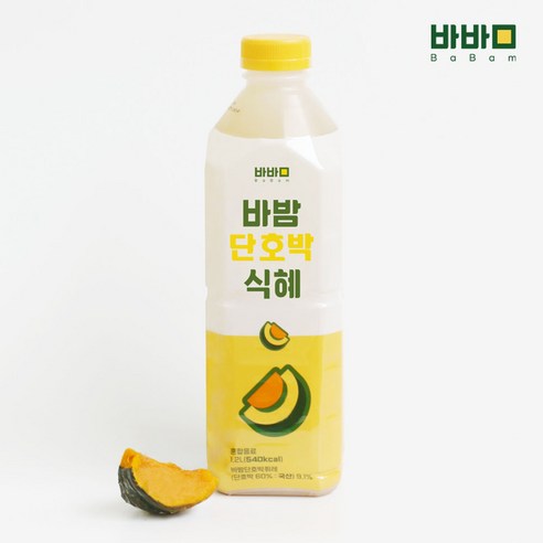 [신제품] 맛있는 전통음료 바밤단호박식혜 (국내산), 1개, 1.2L