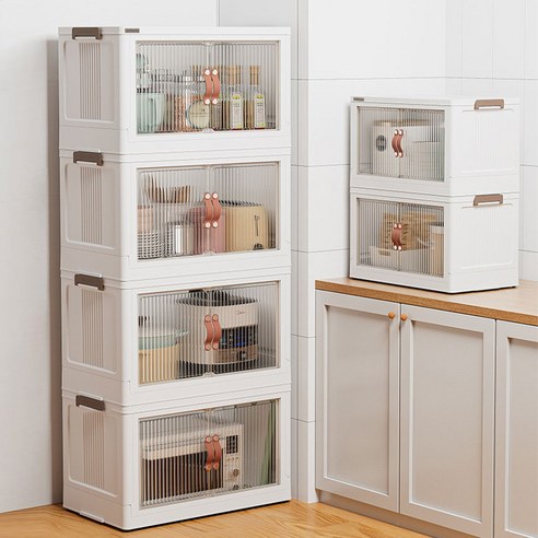 Unihome 프리미엄 이동식 대용량 수납박스 접이식 폴딩 리빙박스, 1세트