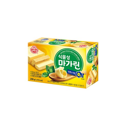 오뚜기 식물성 마아가린, 200g, 24개