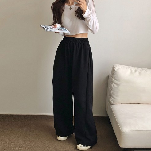 국내생산 *면/기모선택* 사이드핀턱 스트링팬츠 벌룬팬츠 남녀공용 빅사이즈 트레이닝팬츠 사계절 팬츠 (조거/와이드 밑단스트링)