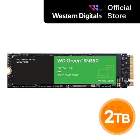 WD Green SN350 M.2 2280 NVMe SSD, 2TB, WDS200T3G0C