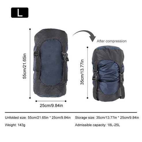 283840 초경량 겨울 캠핑 침낭 따뜻한 코튼 봉투 배낭 여행 야외 하이킹 액세서리, Only Bag C S, 1개