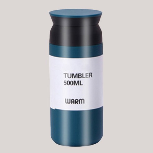 주부공식 진공 보온 보냉 스텐 텀블러, 블루, 500ml