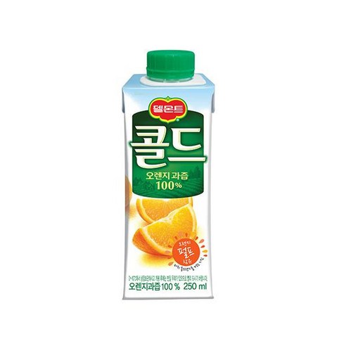 델몬트 콜드 100% 오렌지 250ml, 12개