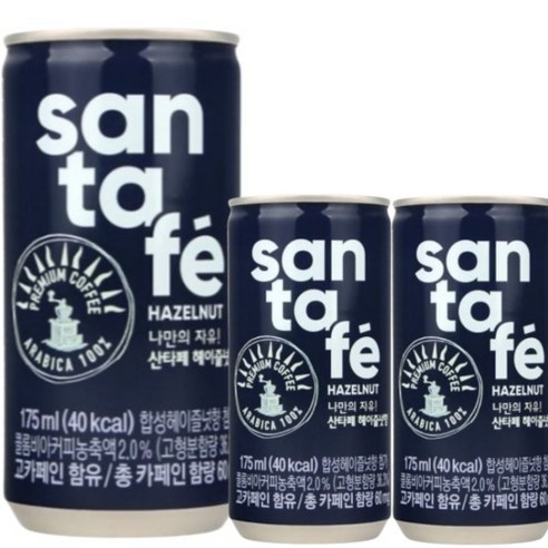 산타페 헤이즐넛 캔커피 175ml, 51개