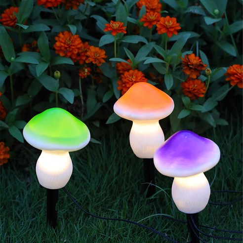 KELAKE 태양광 정원등 화단 꾸미기 버섯, 태양열 정원 Yellow Light KELAKE 태양광 정원등 화단 꾸미기 버섯, 태양열 정원 Yellow Light