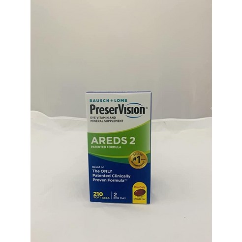 바슈롬 프리져비전 AREDS2 미니 210정 [ 아이비타민 앤 미네랄 /Bausch Lomb PreserVision 210 softgels], 2개