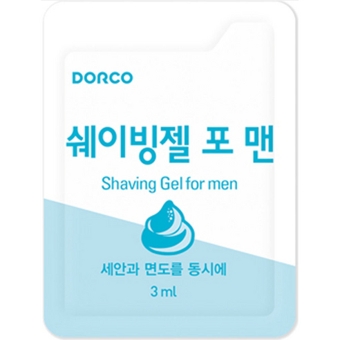 도루코 페이스 클렌징&쉐이빙젤 포 맨 100개 묶음 gil, 100개입, 3세트, 3ml