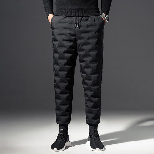 남자 겨울 오리털 패딩 바지 조거 팬츠 덕다운 방한복 깔깔이는 따뜻하고 편안한 제품입니다.