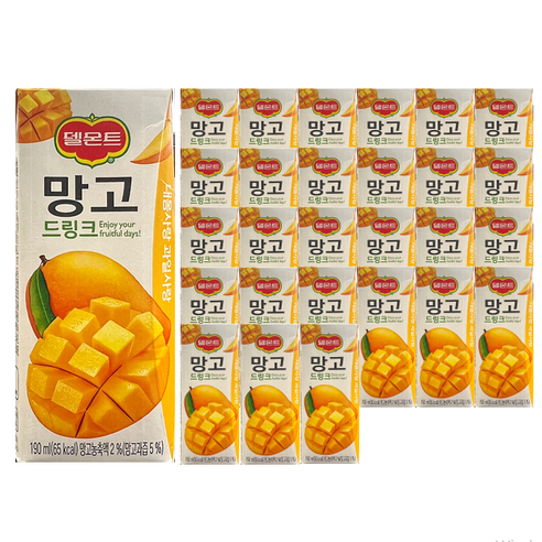 델몬트 드링크 망고, 190ml, 28개