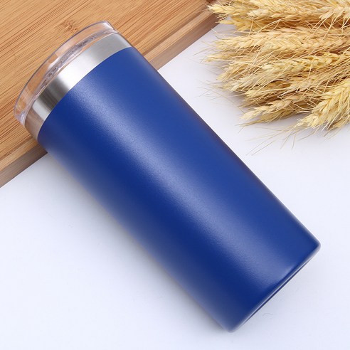 스테인레스 스틸 컵 컬러 자동차 컵 자동차 진공 단열 컵, 파란색, 30oz