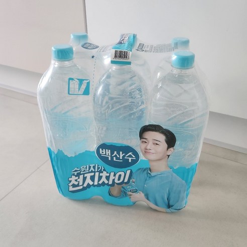 백산수 무라벨 생수, 2L, 22개