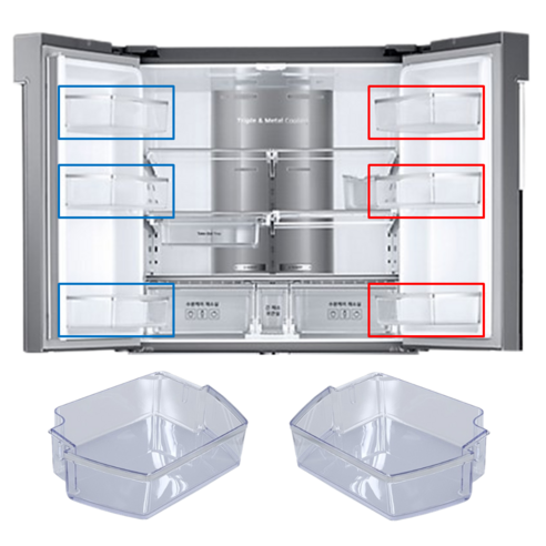 삼성 지펠 T9000 양문형 4도어 냉장고 병꽂이 가드 바구니 바스켓 케이스 RF85K90N2S8 RF85M91327LB RF85M91627X RF85M9181XU