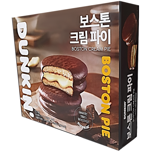 던킨도너츠 보스톤 크림 파이 12p, 336g, 2개