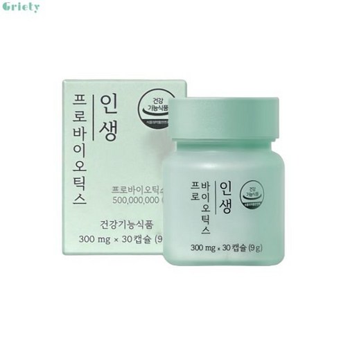 인생 프로바이오틱스 유산균 150억 남성 여성 성인 어린이 300mg x 30캡슐 1개월분 11203416, 2개, 30정