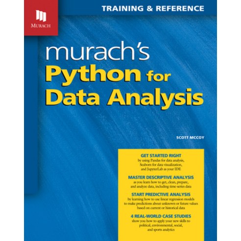 (영문도서) Murach''s Python for Data Analysis Paperback, Mike Murach and ...