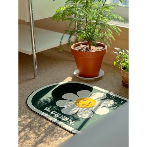 싱그러운 디자인과 뛰어난 흡수력으로 욕실을 쾌적하게!