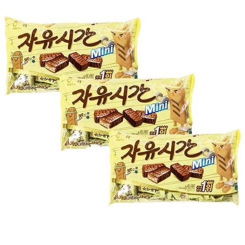 자유시간 mini 초콜릿, 630g, 3개