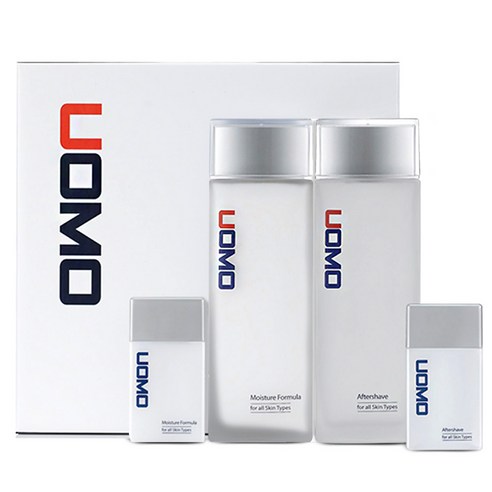 [UOMO] 워모 2종세트 남성화장품 150+150ml/ 애프터 쉐이브 모이스처 포물라, 1개