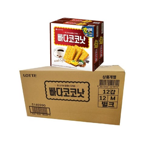 롯데제과 빠다코코낫, 300g, 12개
