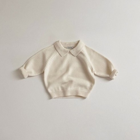 키즈 줄무늬 카라 티셔츠 스트라이프 스웨터 남아 여아 공용 상의