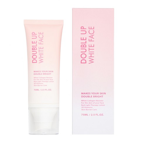 더블업화이트 페이스 화이트태닝 로션 데일리 레드라이트테라피 얼굴 전용 75ml, 1개