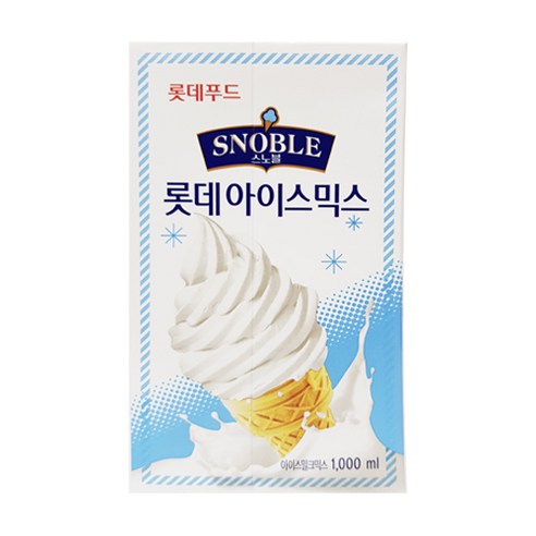 롯데 롯데아이스믹스 1000ml 스노볼 아이스크림, 1개입, 1개