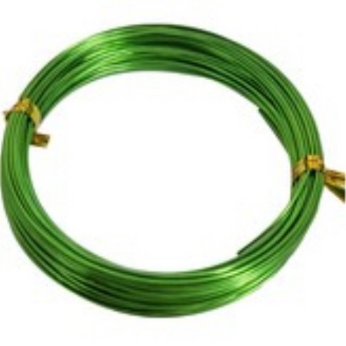 수공예 컬러 철사 3mm, 08 에메랄드 그린, 1개