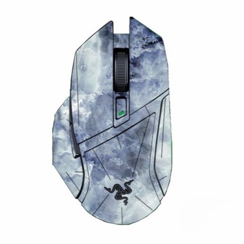 레이저 바실리스크 X 22종 마우스 스킨 필름 스크래치 미끄럼 방지 랩핑 래핑 패치 스티커, BS06, Razer Basilis