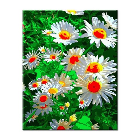 모모픽스페인팅 DIY명화그리기 40x50cm, J81 국화 꽃밭, 1개