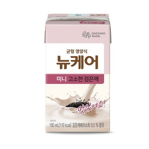 [대상웰라이프] 뉴케어 미니 고소한 검은깨 150mL x 24팩 x 1box, 24개