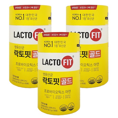 종근당건강 락토핏 골드, 100g, 3개