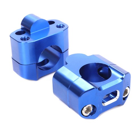 Xzante 바 라이저 마운트 클램프 어댑터 22mm - 28mm 구덩이 먼지 자전거 레이싱 오토바이 블루