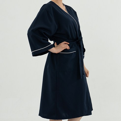 품격 있는 공간을 위한 선택, 지앤그린 샤틴 끈가운: 미용실과 병원을 빛내는 우아한 아름다움 미용실가운