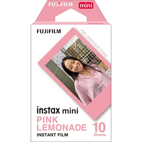 후지필름 인스탁스 폴라로이드 카메라 체키용 필름 10장입 1BOX, 핑크 레모네이드 1BOX 10장입, 1개