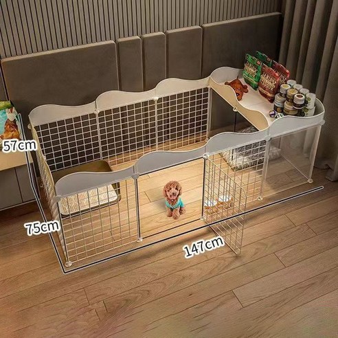 애완용 울타리 개 울타리 실내의 작은 개와 집 화장실과 가정용 울타리 고양이와 개 울타리가 있습니다, 1개, 흰색