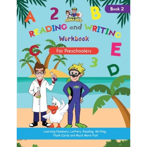 (영문도서) Reading and Writing Workbook for Preschoolers - Paperback, Adventures of Scuba Jack, English, 9781087967639