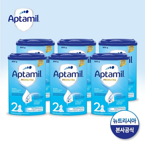 압타밀 프로누트라 어드밴스 HMO 2단계 800g x 6통 세트, 2단계800g(6통)