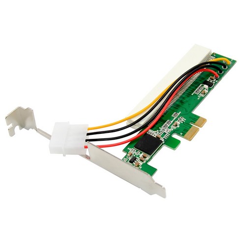 Monland PCIE X1-PCI 브리지/변환 카드 PCI-E-PCI 드라이브 무료 플러그 앤 플레이 PC용, 녹색