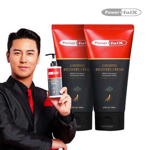 파워풀엑스 진생 리커버리크림 / 진생 파워풀크림, 60ml, 2개