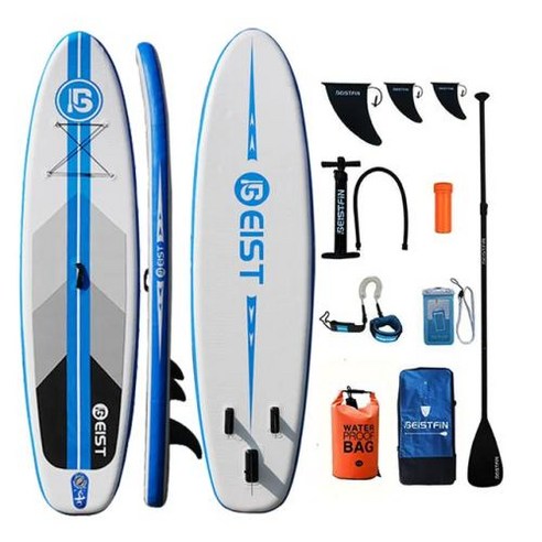 SUP 공기식 팽창식 패들보드 BEIST 320CM 스탠드업 SUP보드 서핑보드 수상스포츠 서핑 섭보드 Sup board Paddle, 1.파란