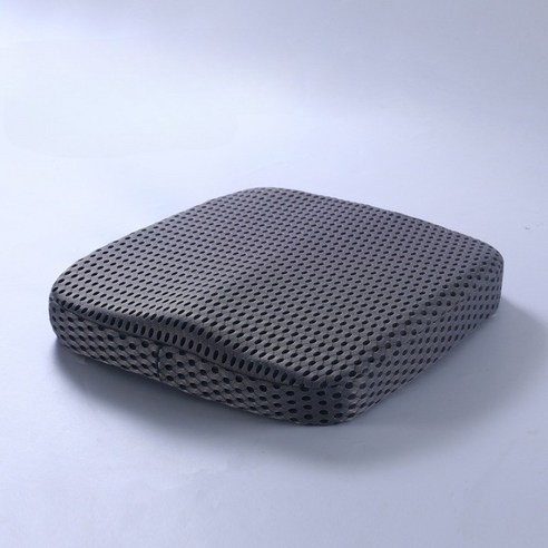 우이지아 3D 메모리폼 도넛방석 매쉬방석 신상품, 1개, 등쿠션만그레이