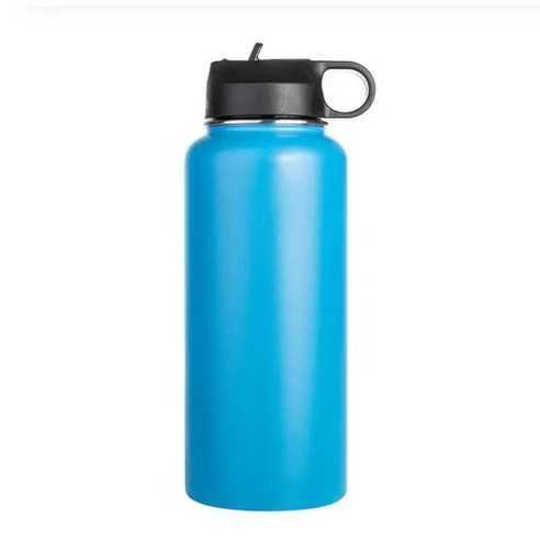 ZZJJC 아이디어 보온병 아이디어 텀블러 아웃도어 보온병, 연푸르다, 32oz/960ml