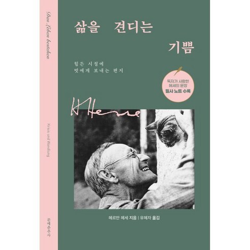 삶을 견디는 기쁨:힘든 시절에 벗에게 보내는 편지, 문예춘추사, 헤르만 헤세 저/유혜자 역