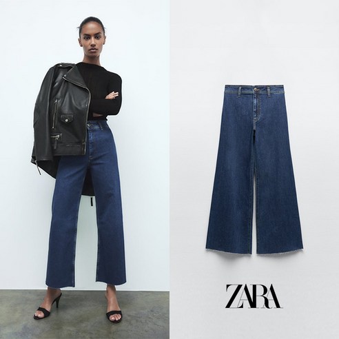 추천제품 ZARA ZW 더마린 스트레이트 진: 미드 블루의 세심한 스타일