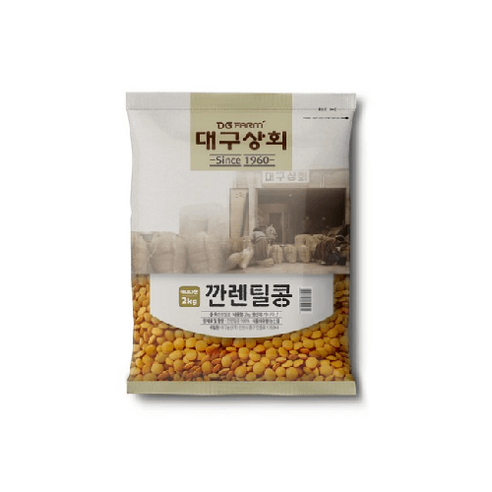 대구상회 깐렌틸콩, 2kg, 1개