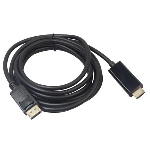 PC 노트북 TV 용 HDMI 변환기 어댑터 코드에 미니 디스플레이 포트, {"사이즈":"300cm"}, {"색상":"블랙"}, {"수건소재":"다른"}