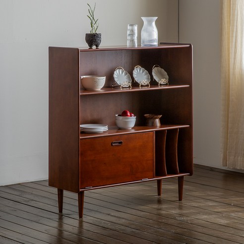 좁은 방 답답함 해결사 장미맨숀 리브 원목 책장