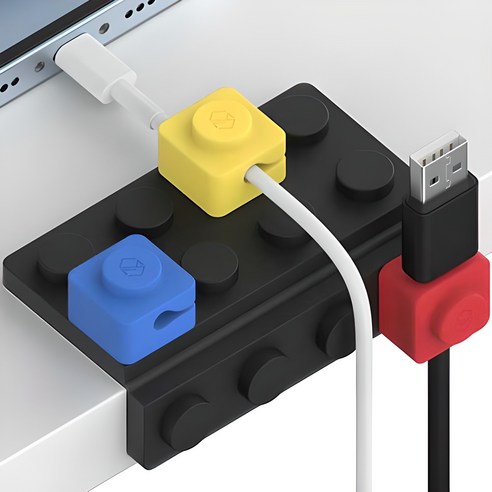 신지모루 조립형 블록 케이블 홀더로 케이블 관리의 혁신을 경험하세요 충전케이블정리