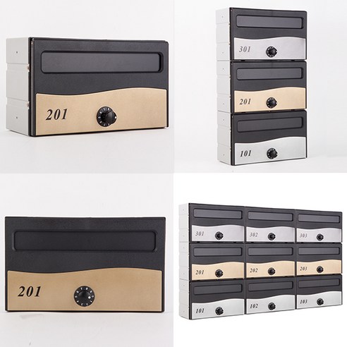 우편물 분실 걱정 끝 다세대우편함 MB140 골드블랙 사용 후기